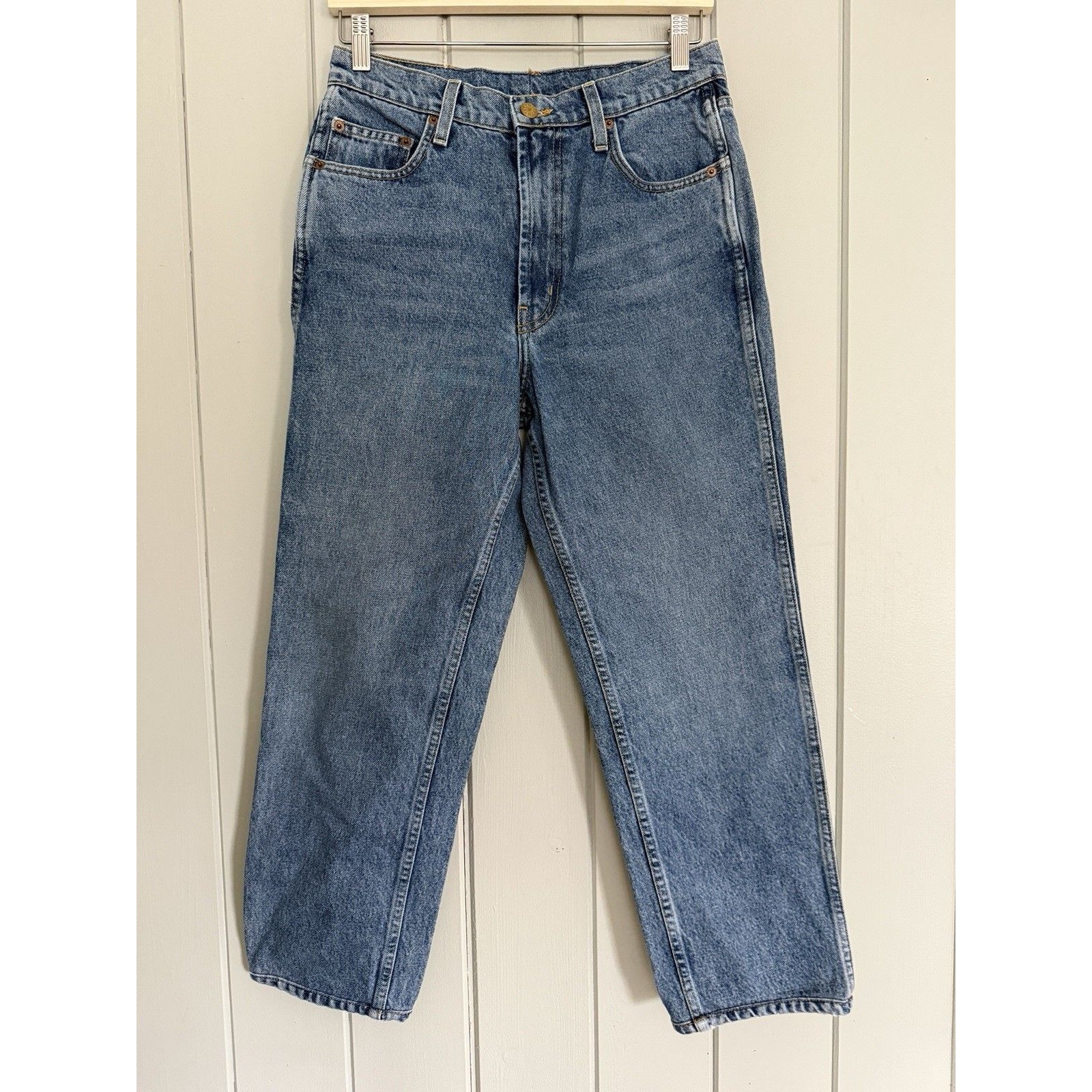 B Sides Straight Leg Blue Denim Jeans